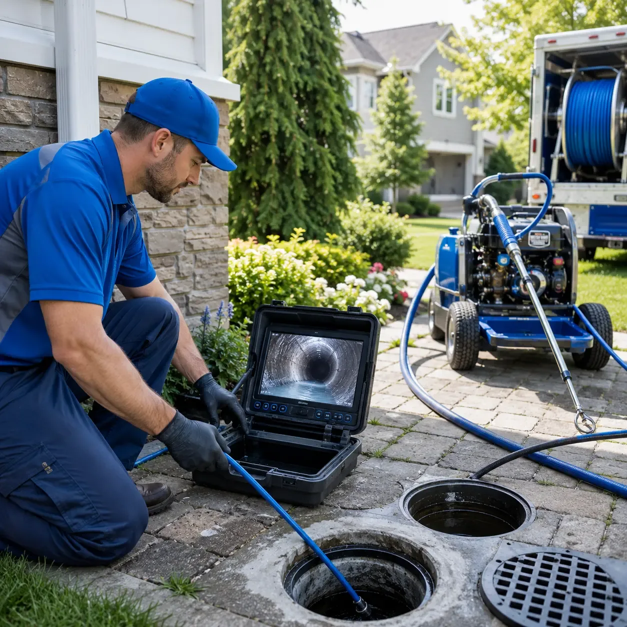 Outdoor drain cleaning professionals serving North Haven, CT