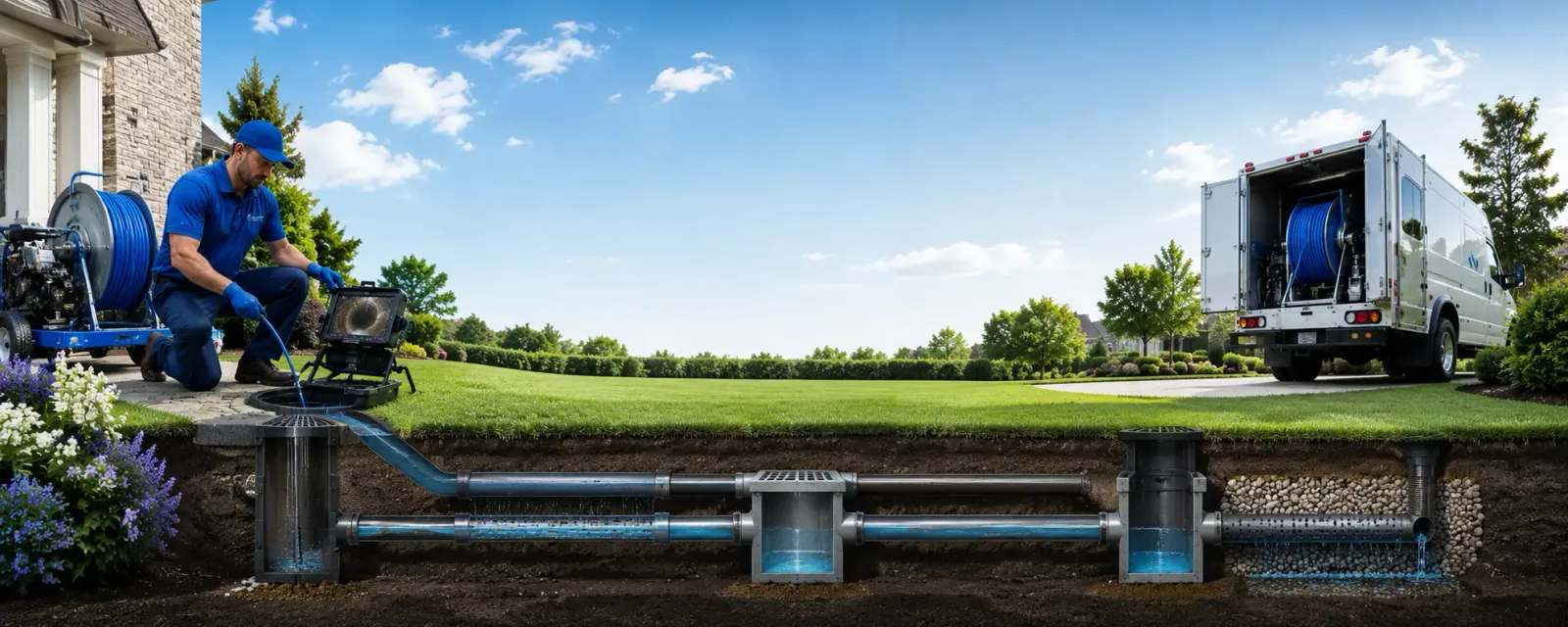 Outdoor drain cleaning information for North Haven, CT